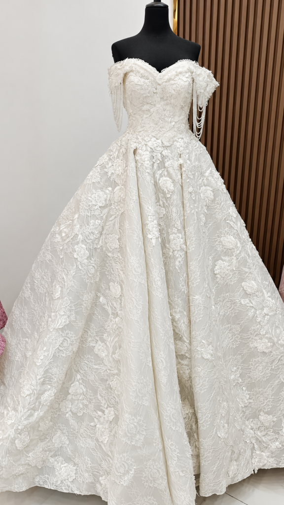 Ivory Royal Lace Ball Gown by Dreamy Styles